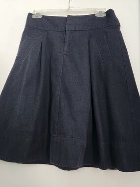 Merona Grey A-Line Pleated Skirt